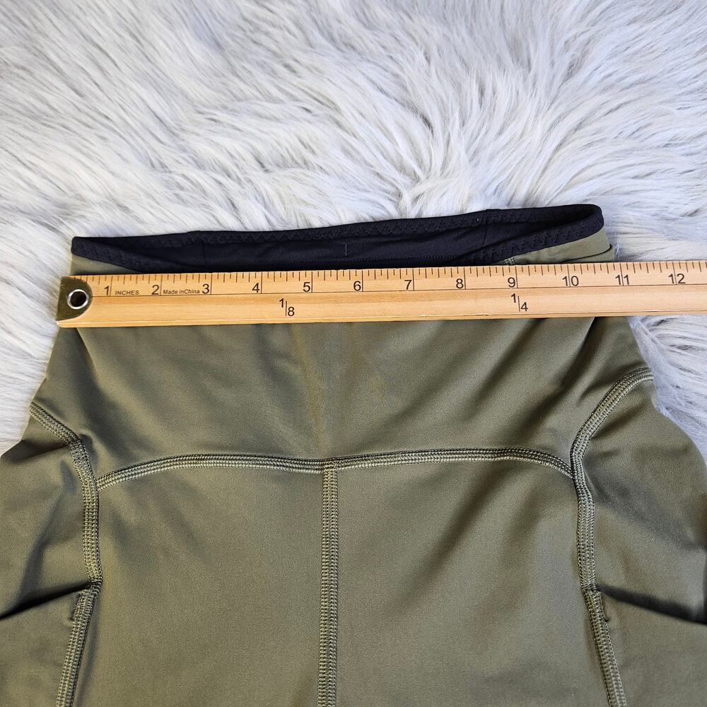 REI Co-op Olive Green Women's Bike Shorts with Side Pockets - Picture 9 of 10
